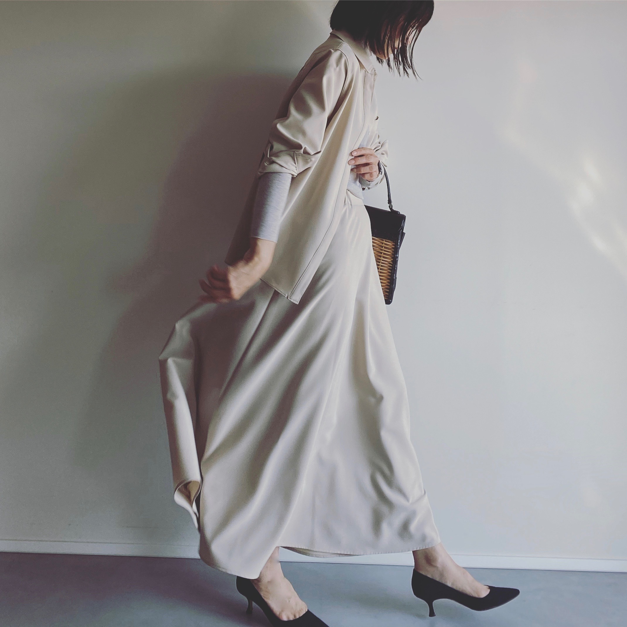 坪田あさみ SOÉJU(ソージュ) スカートコーデ_1