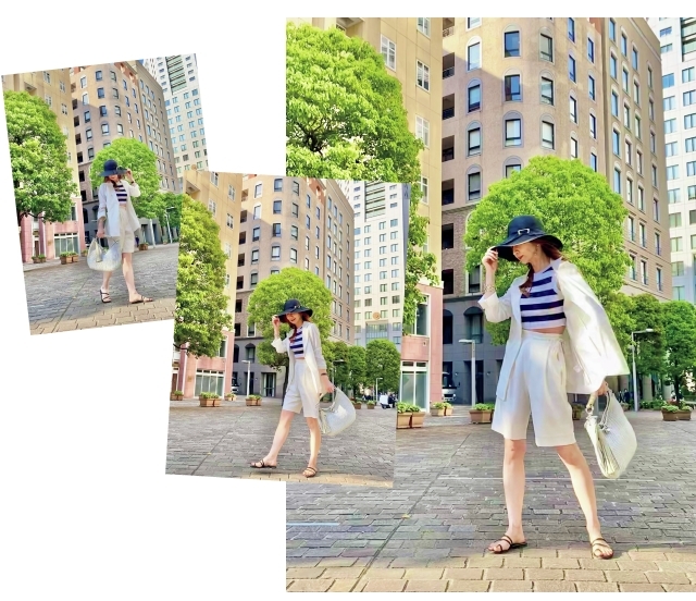 自撮りした動画から 静止画を切り取り。 動きのある一枚に!