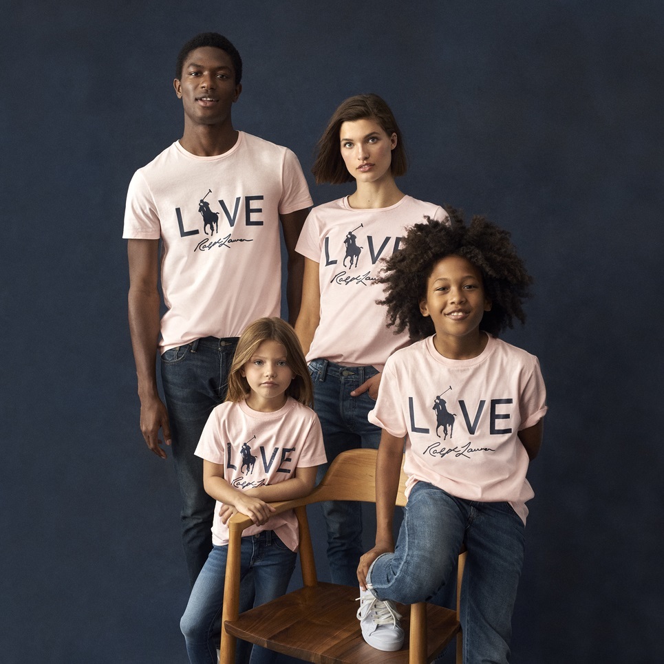 ラルフローレンのピンクポニー キャンペーン Live Love Tシャツ