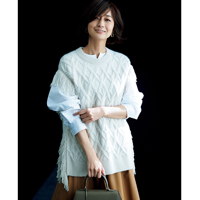 富岡佳子 ドゥロワー ニット