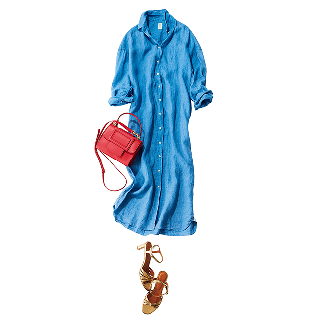 夏のちょっとしたお出かけに 涼やかに着映える きれい色ワンピース 五選 Web Eclat 50代女性のためのファッション ビューティ ライフスタイル最新情報