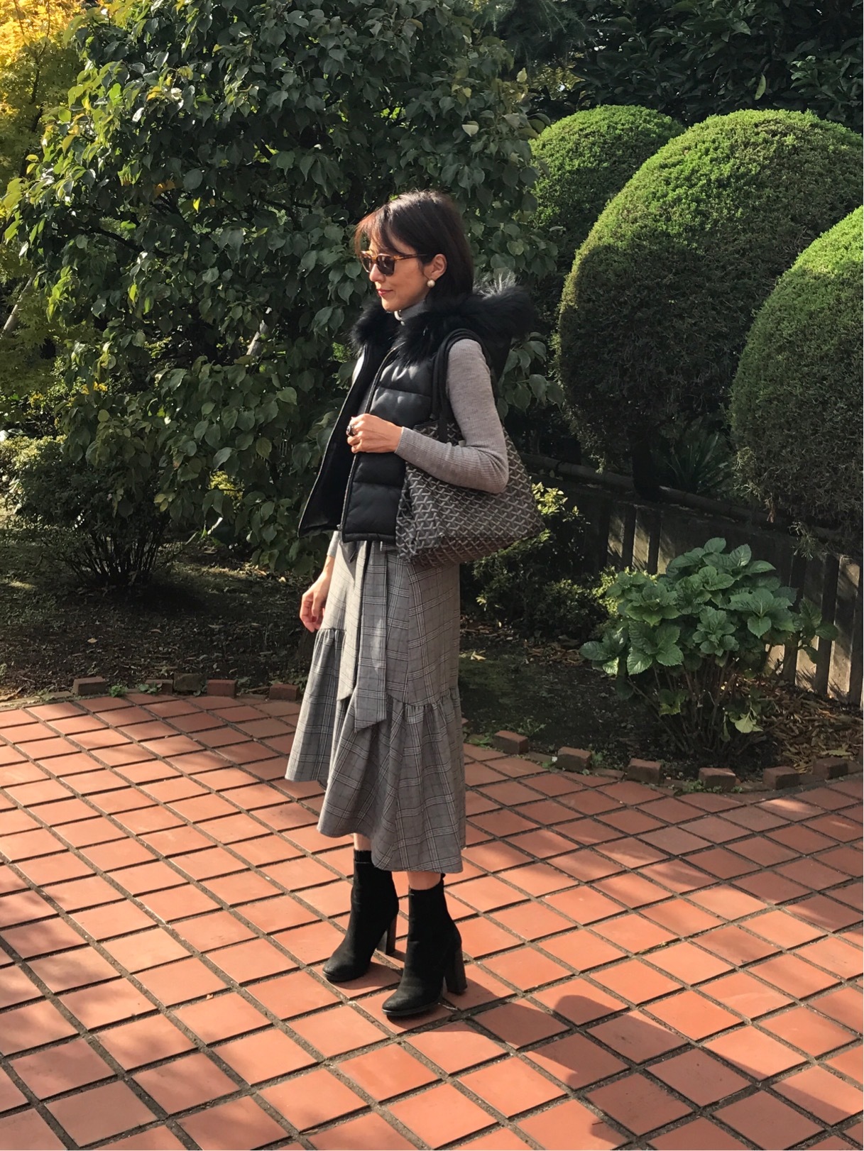 グレンチェック Zaraコーデ 華組 朝生育代のブログ 華組ブログ Web Eclat