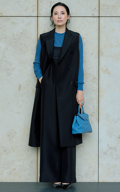 セットアップファッションの浜島直子