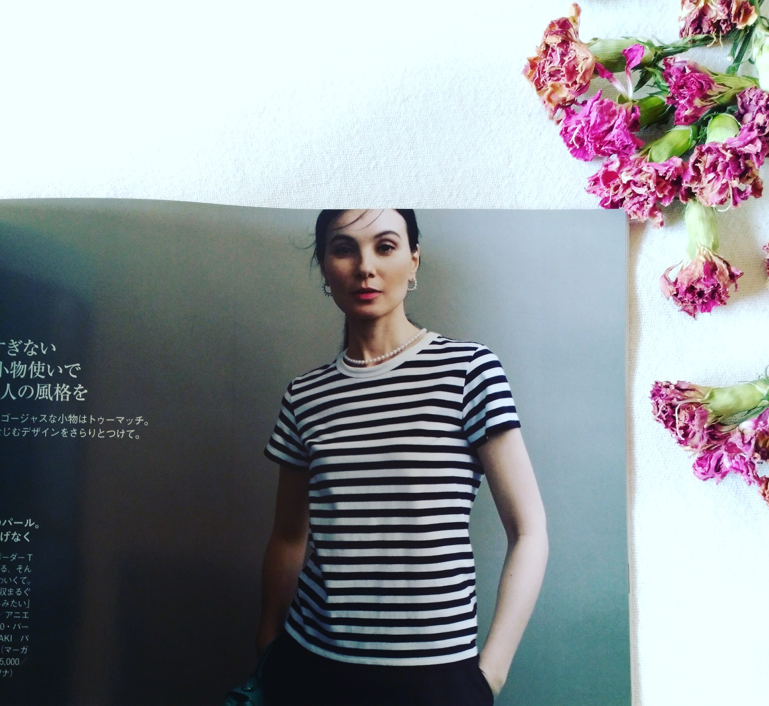 美亜さんが着ているagnes b.のボーダーT、欲しい★