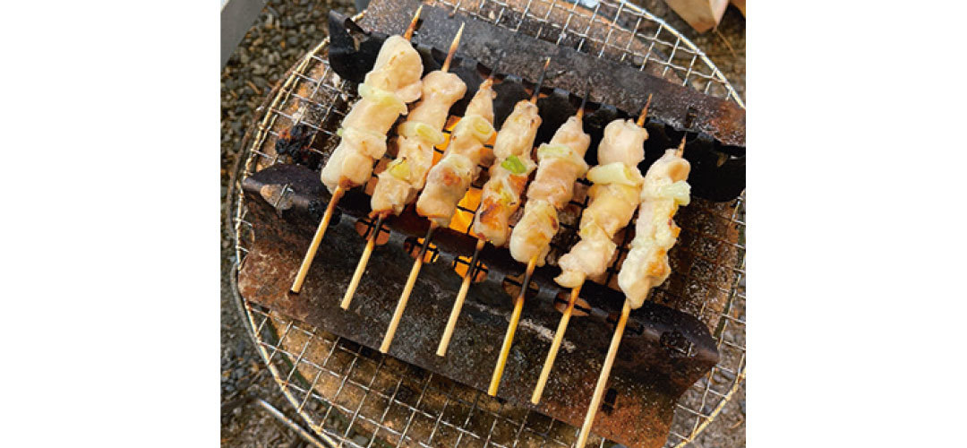 鈴木ゆうかはキャンプ飯の焼き鳥が格別