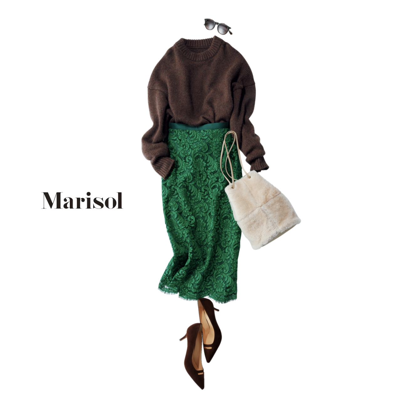 休日のゆるふわコーデから情熱的なイタリアンレッドのニットコーデまで ファッション誌marisol マリソル Online 40代 をもっとキレイに 女っぷり上々