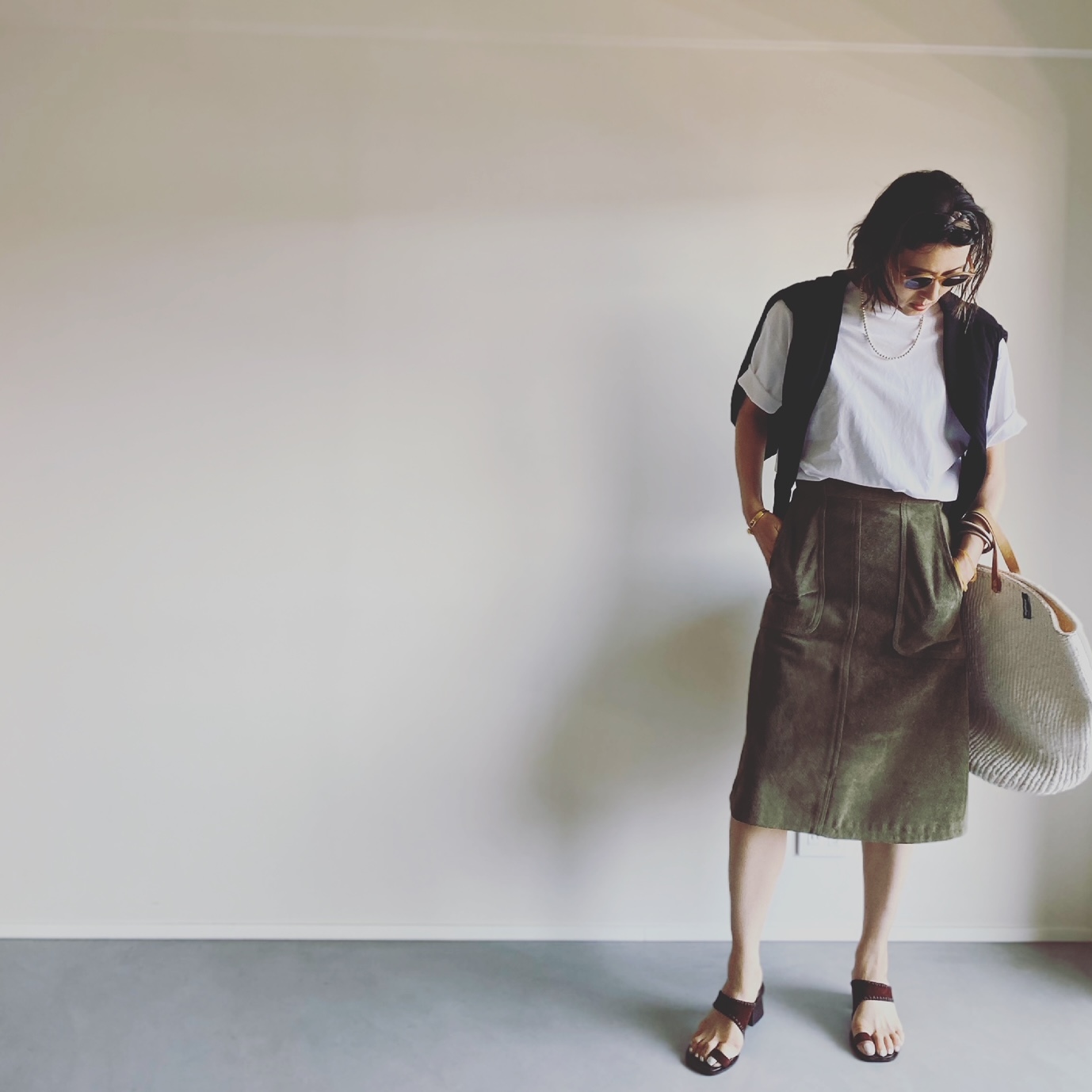 坪田あさみさんコーデ