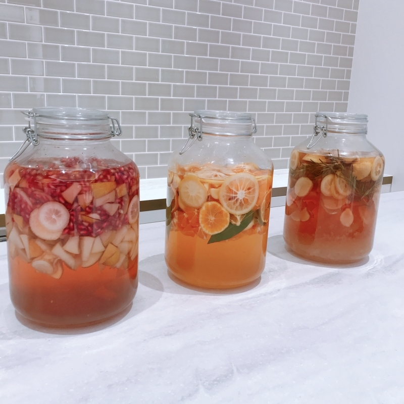 ドリンクの販売も。銀座の真ん中で気軽にヘルシーな飲み物が楽しめる!