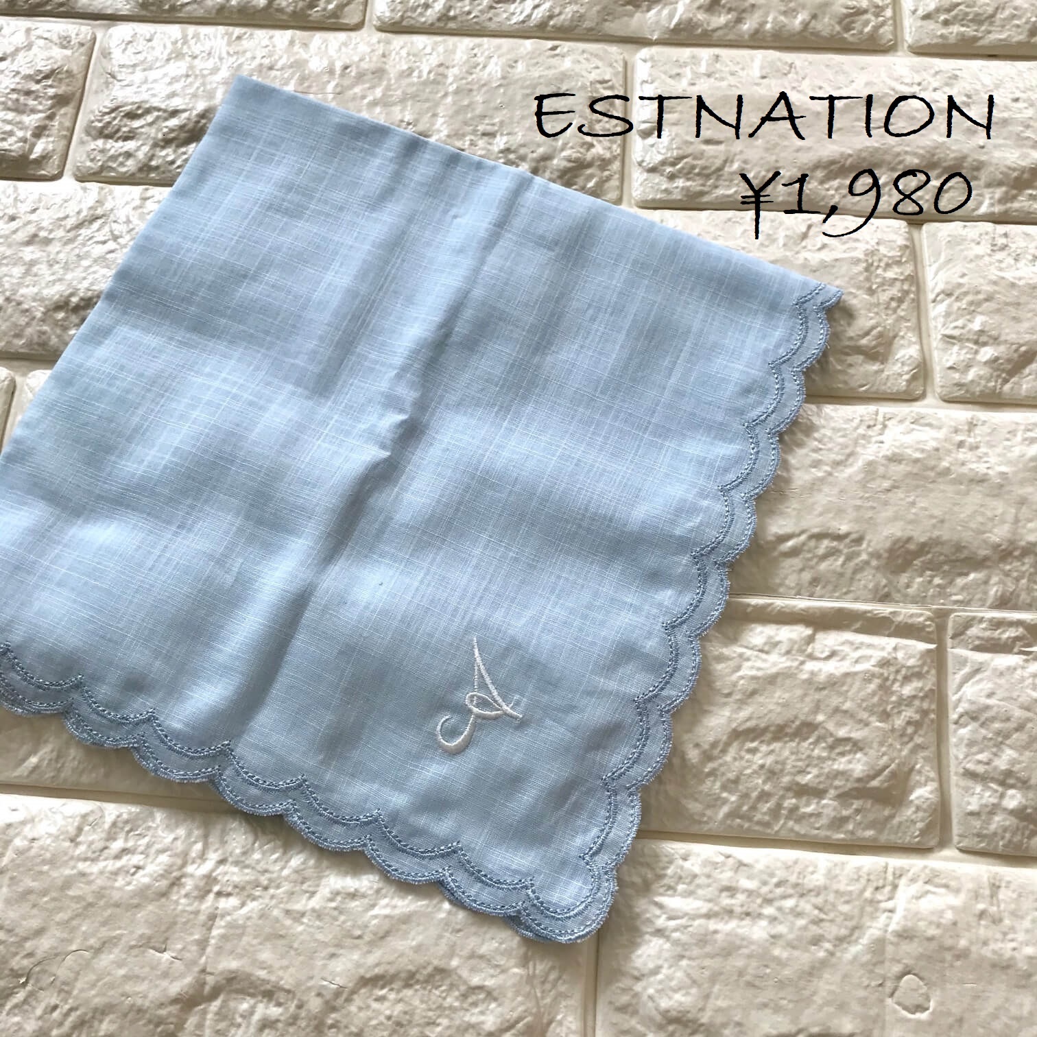 estinationのイニシャルハンカチ画像