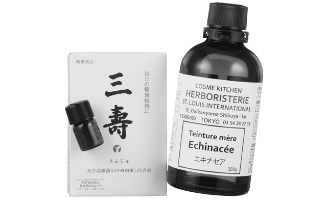 (左)三寿、(右)エルボリステリア タンチュメール エキナセア