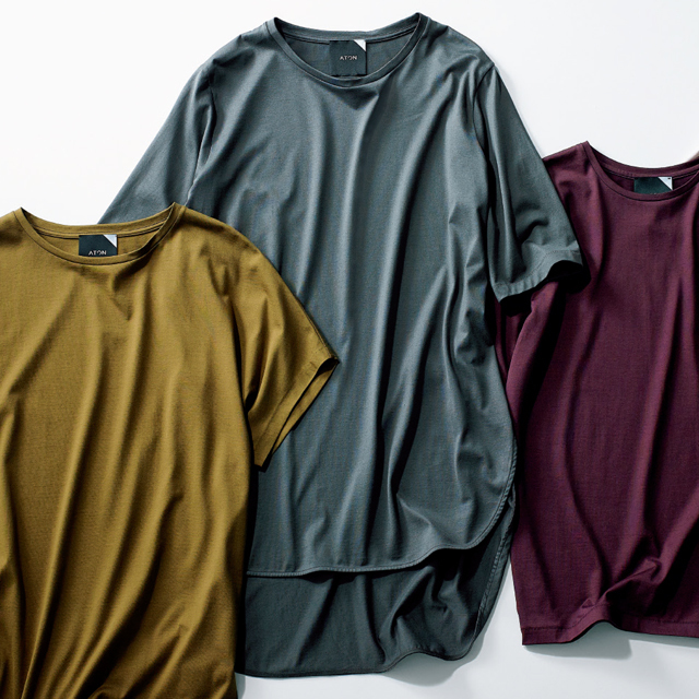エイトンのチャコールTシャツ