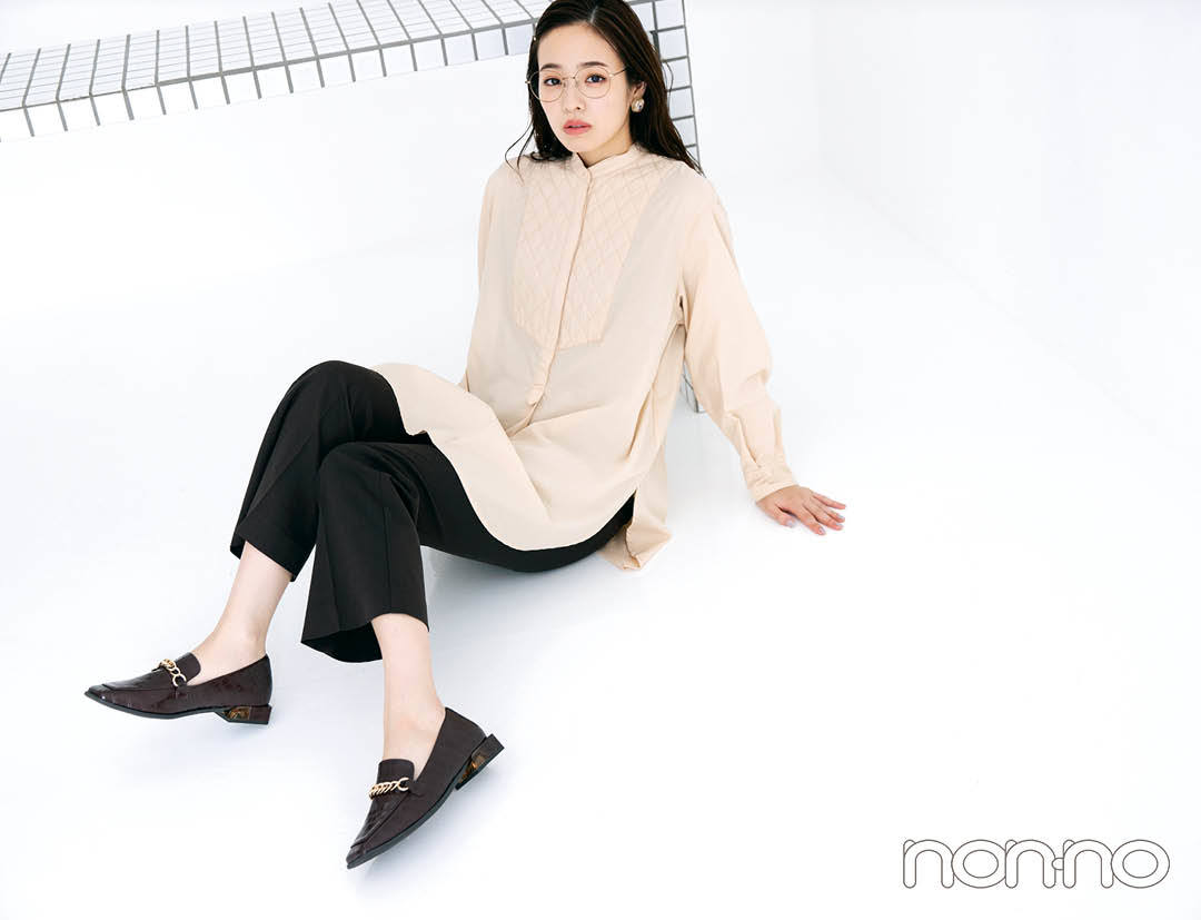 横田真悠の秋のクラシカルトップスモデルカット1-6