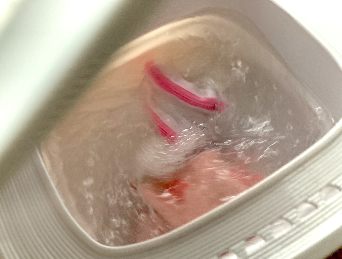 洗濯中の様子