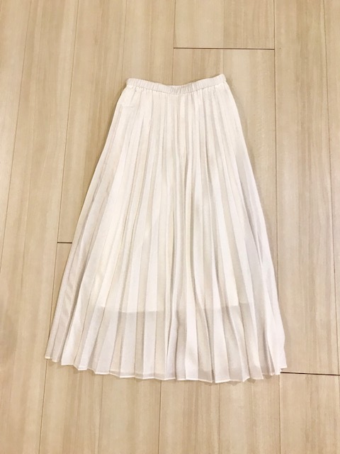UNIQLOプリーツロングスカート 00 WHITE