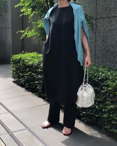 E by eclat リネンノースリーブチュニック ¥19,800