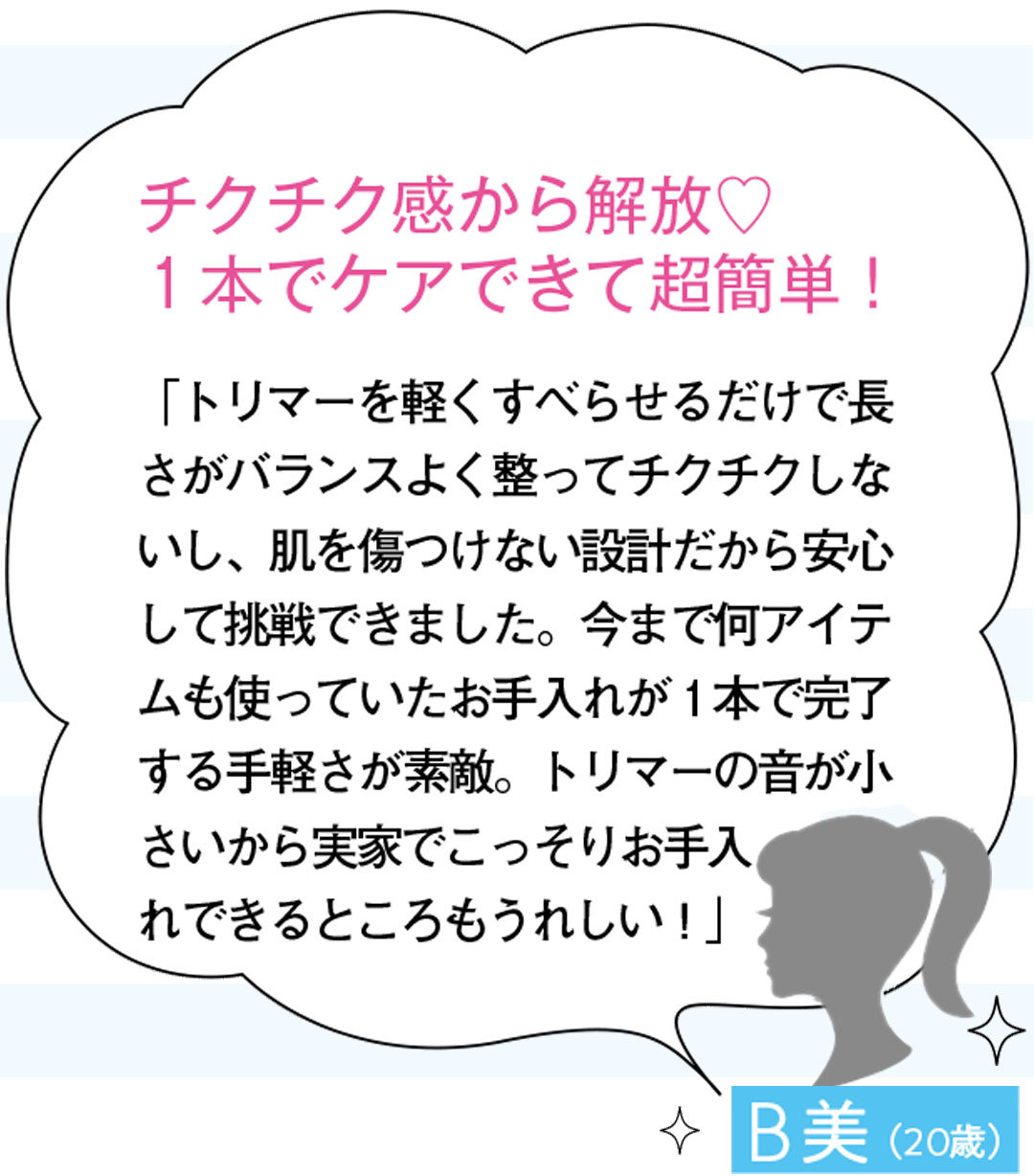 口コミ|シック ハイドロシルク トリムスタイル