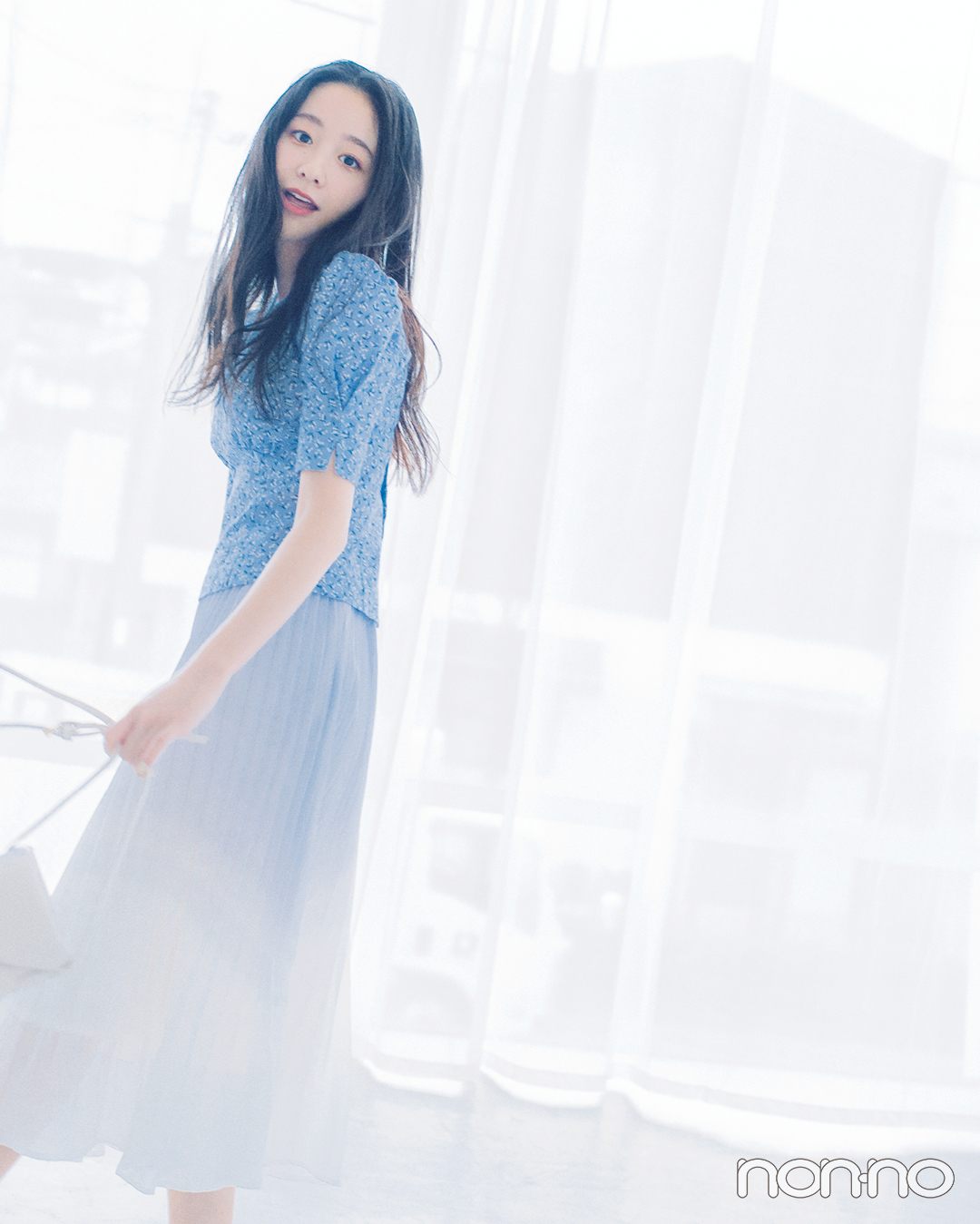 西野七瀬&堀田真由の春のあいまいカラーコーデ♡ 寒色系パステルならこんな感じ!_1_9