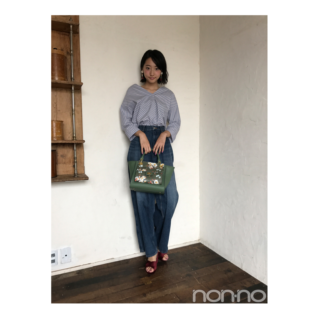 武田玲奈はボリューム袖シャツで大人っぽコーデにアプデ!【毎日コーデ】_1_1