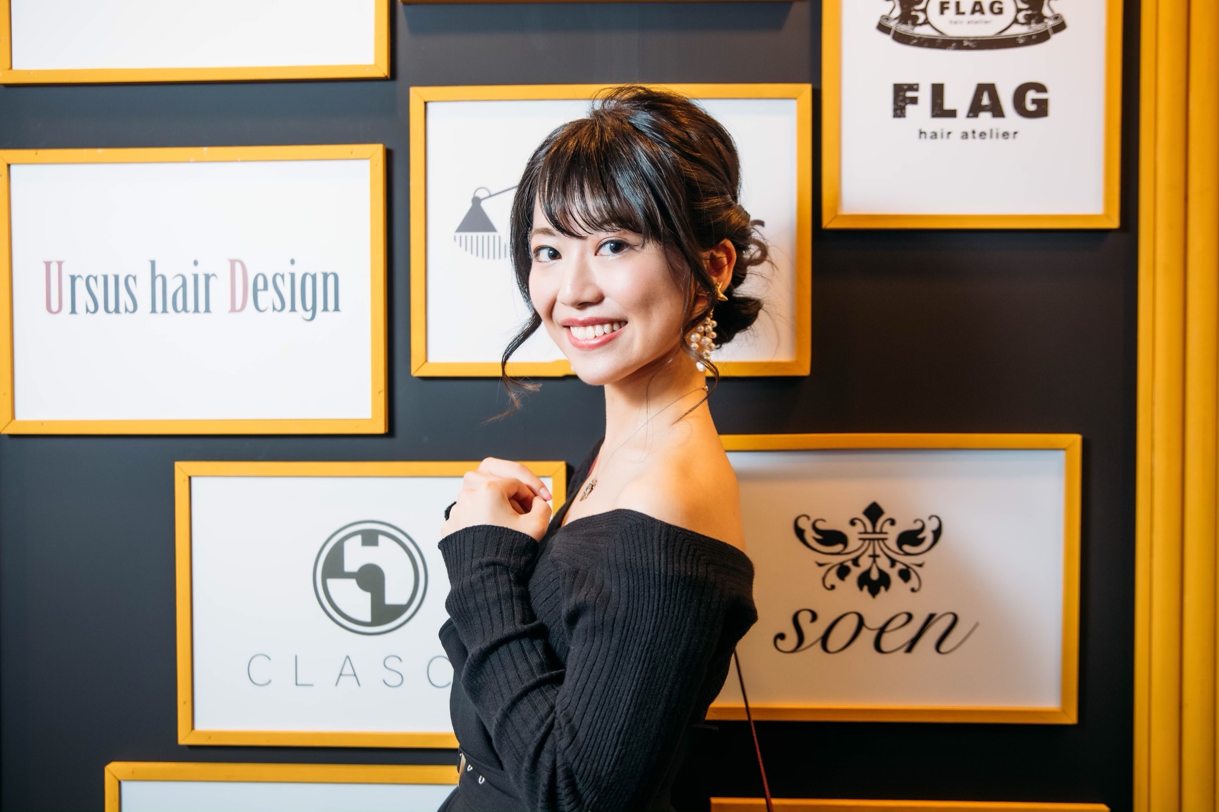 ヘアアレンジのブースでは、一眼カメラで撮影して貰えるスペースもありモデル体験が出来ます♡
データはその場で送って貰えるので記念になりますね♪♪"