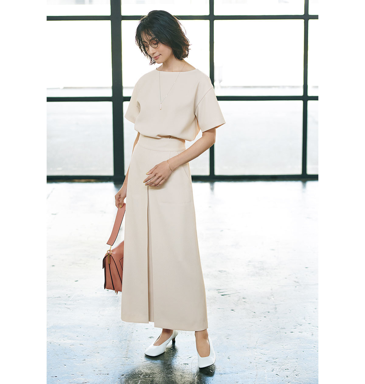 M7days Tブラウス&タックスカート