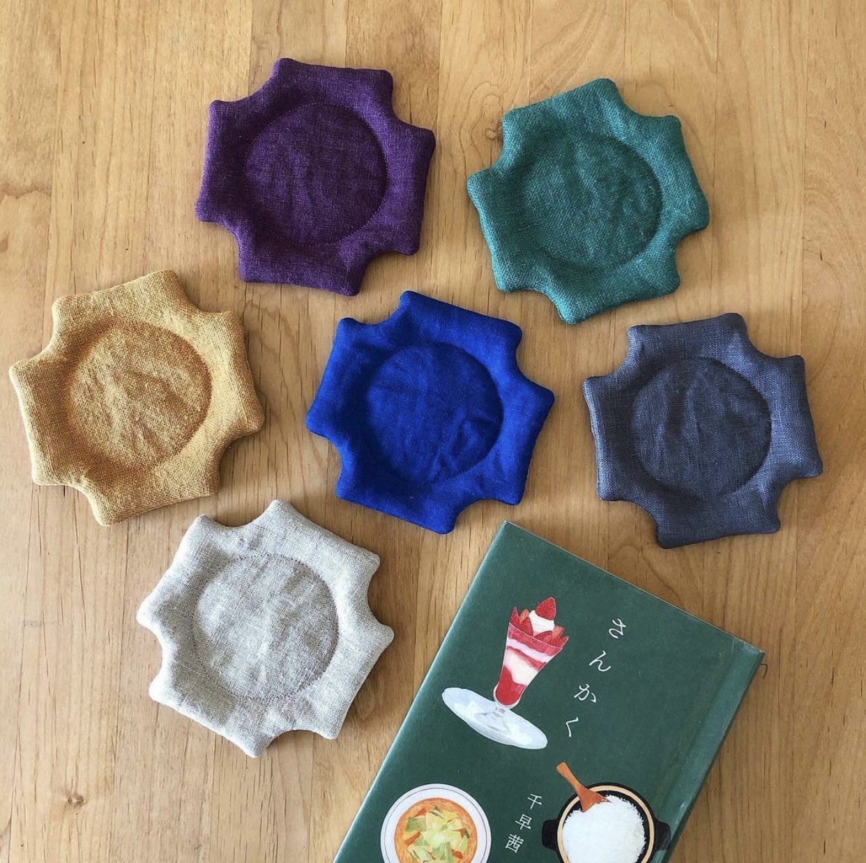 お菓子時間の布小物 コースター編 華組 一色華菜子のブログ 華組ブログ Web Eclat