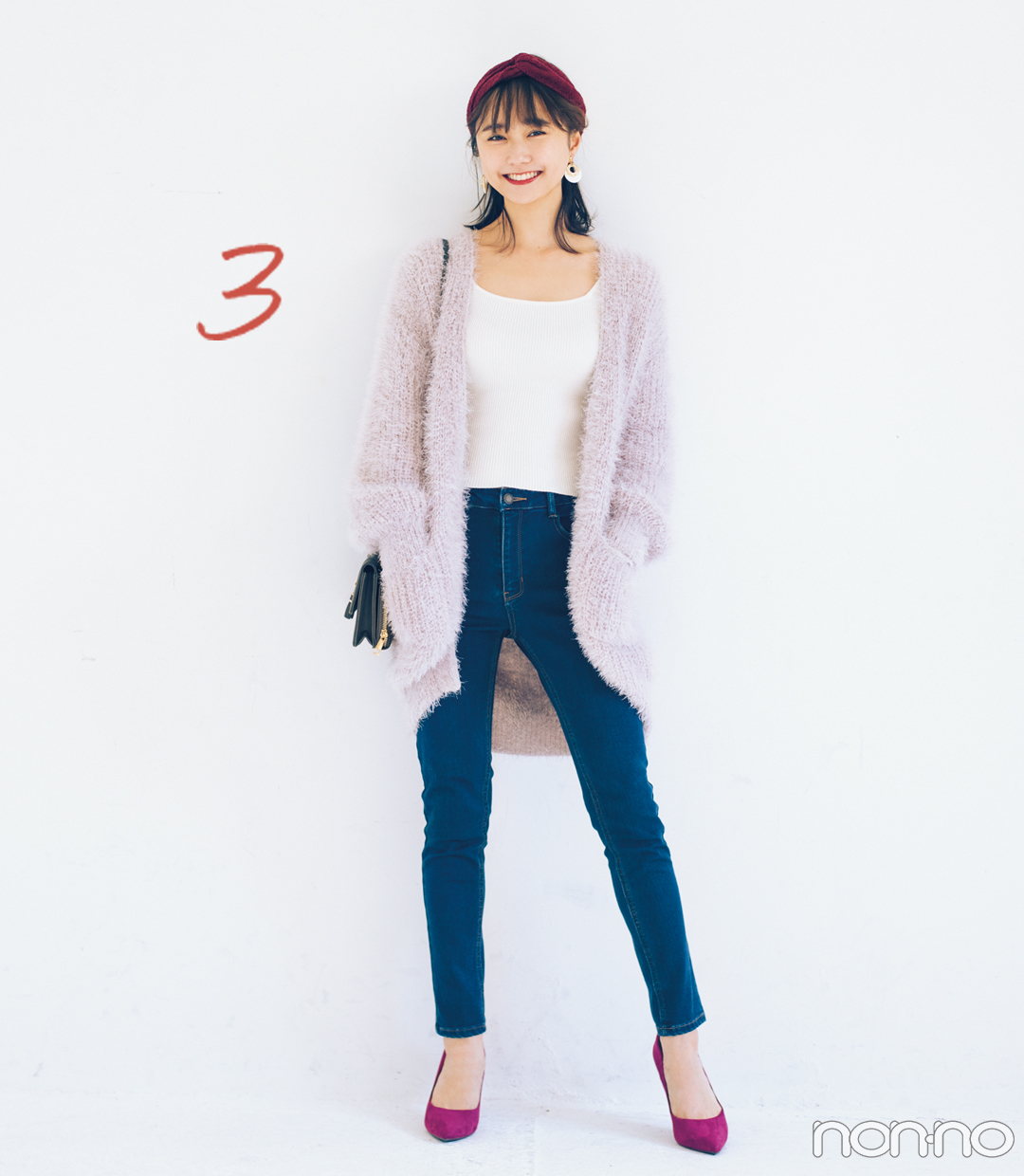 スキニーデニムで冬の全力ヤセ見えコーデ ポイントはココ 細見えコーデ Non No Web ファッション 美容 モデル情報を毎日お届け スキニーデニムで冬の全力ヤセ見えコーデ ポイントはココ 細見えコーデ Non No Web ファッション 美容 モデル情報を毎日お届け