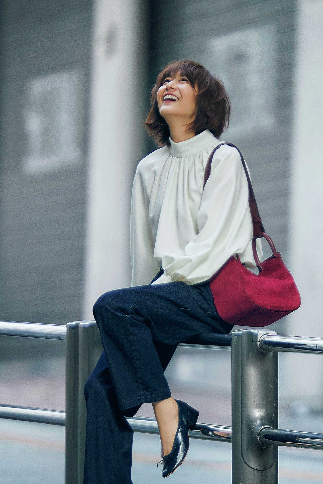 富岡佳子が着こなす 村山ワードローブでつくる 秋の日の5days 五選 Web Eclat 50代女性のためのファッション ビューティ ライフスタイル最新情報