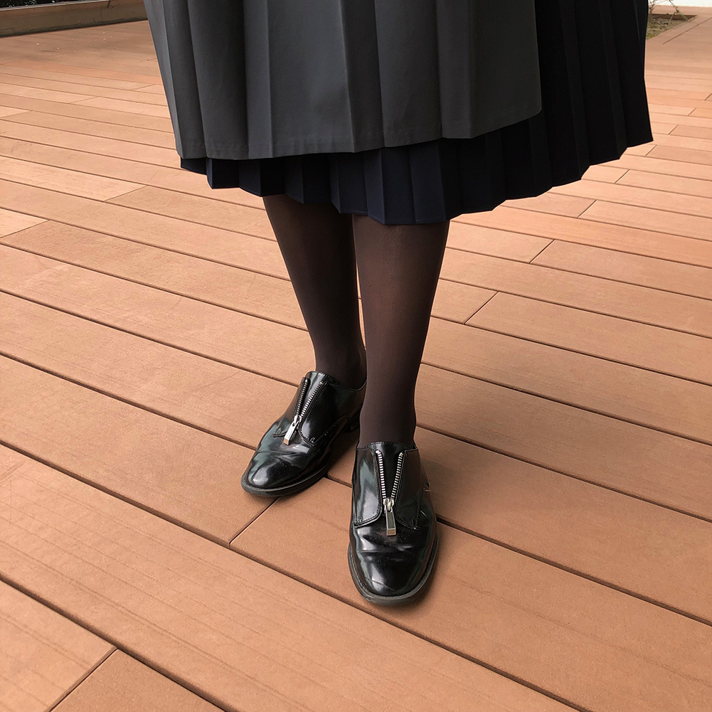 11月号付録「マリソル×ストラスブルゴ ニュアンスグレー<美脚タイツ>」スタッフもコーデに合わせてみました!_1_7