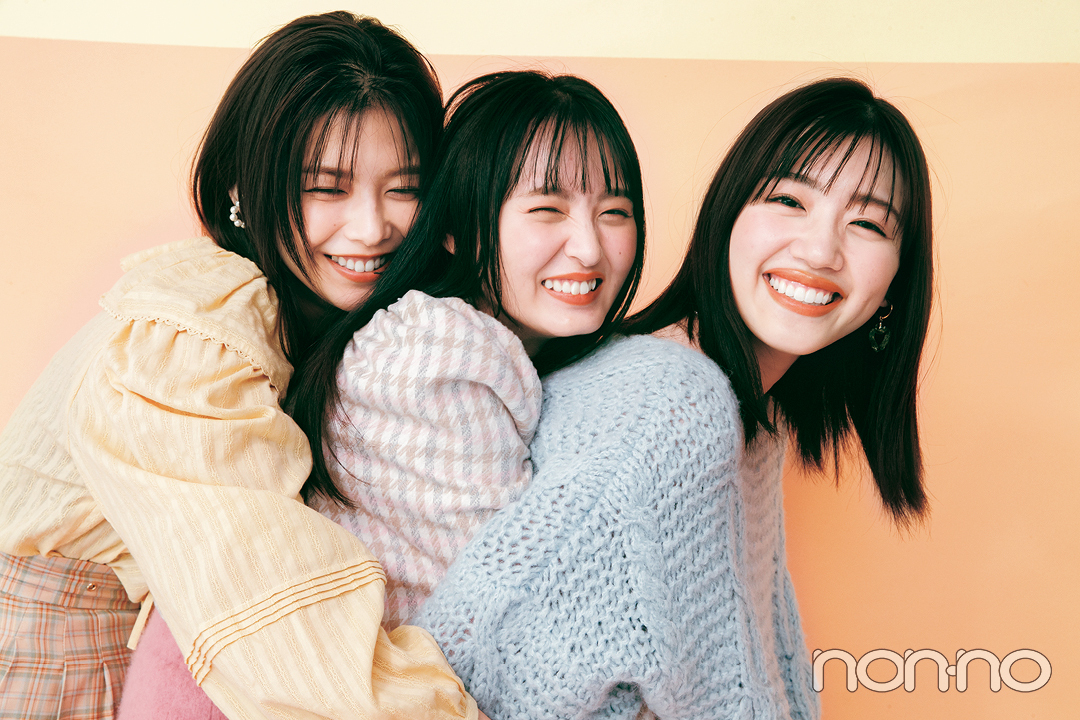 渡邉理佐と佐々木美玲と遠藤さくら、坂道3姉妹のWINTER COLLECTION6-2