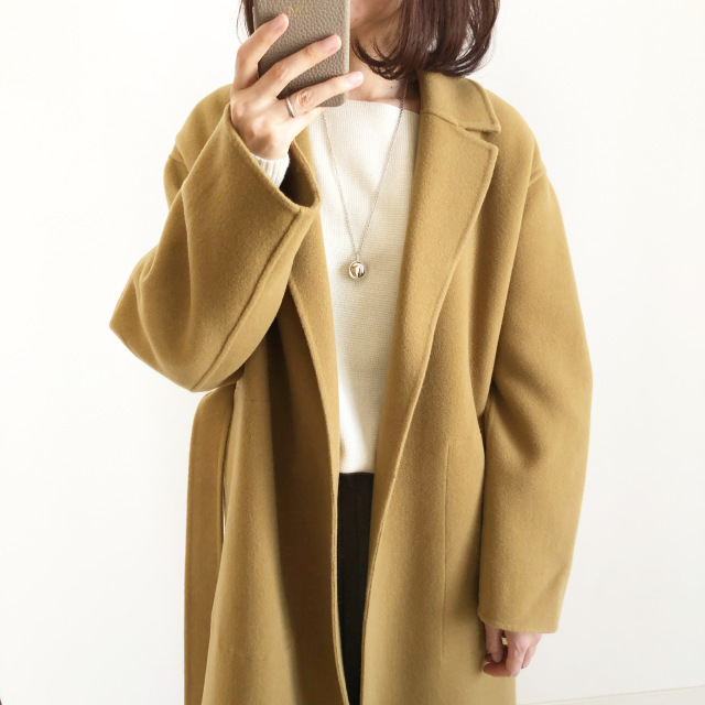 UNIQLO シフォンロングプリーツスカート OLIVE