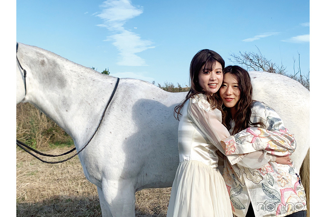 馬場ふみかと伊東牧子さんのオフショット