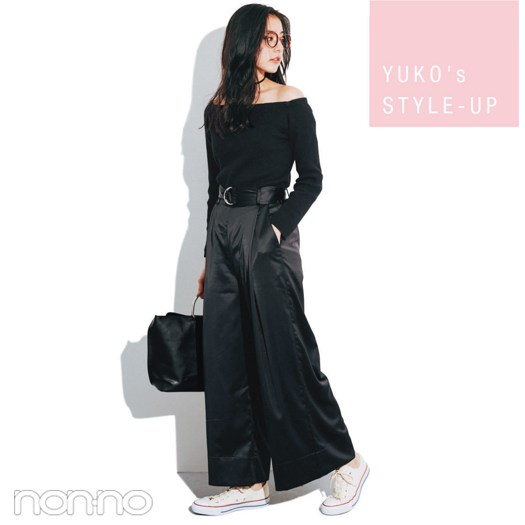 オフショルで華奢みせ♪ ノンノモデル新木優子のスタイルアップコーデ_1_1