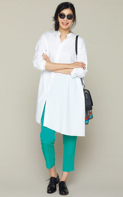 ロングシャツコーデ3