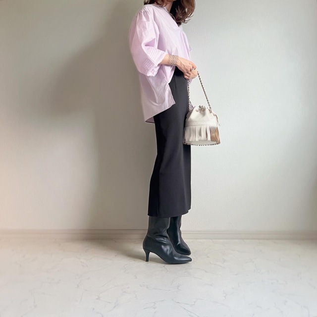 60代母も購入。この秋一番着ているユニクロスカート_1_7