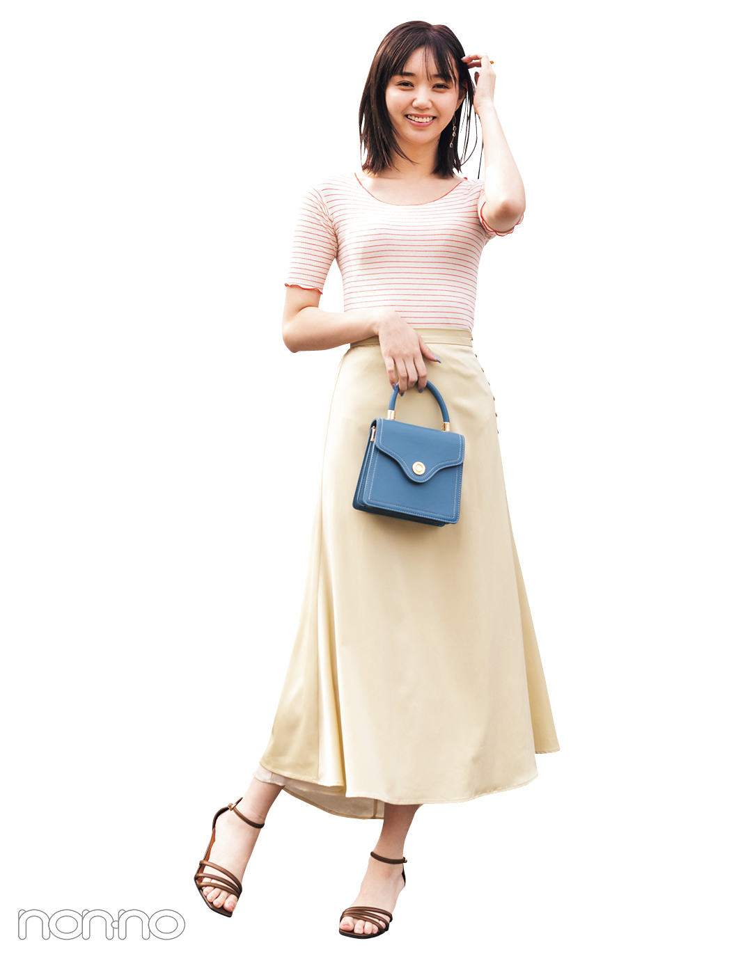 江野沢愛美が着るスタイルアップするJOURNAL STANDARD relumeのピタTシャツコーデ22