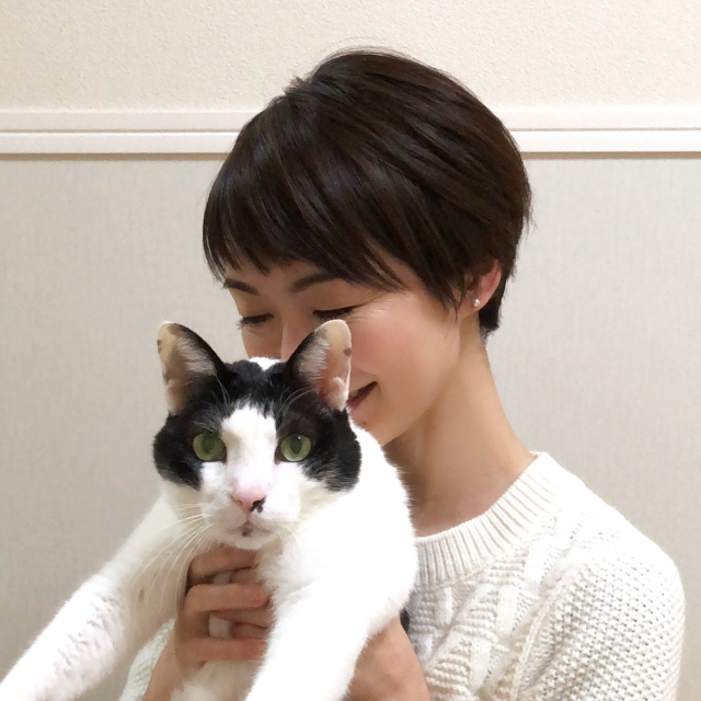 白黒コーデが上手な愛猫と♡