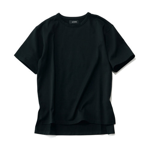 SINME×éclat スリット入りビッガーTシャツ
