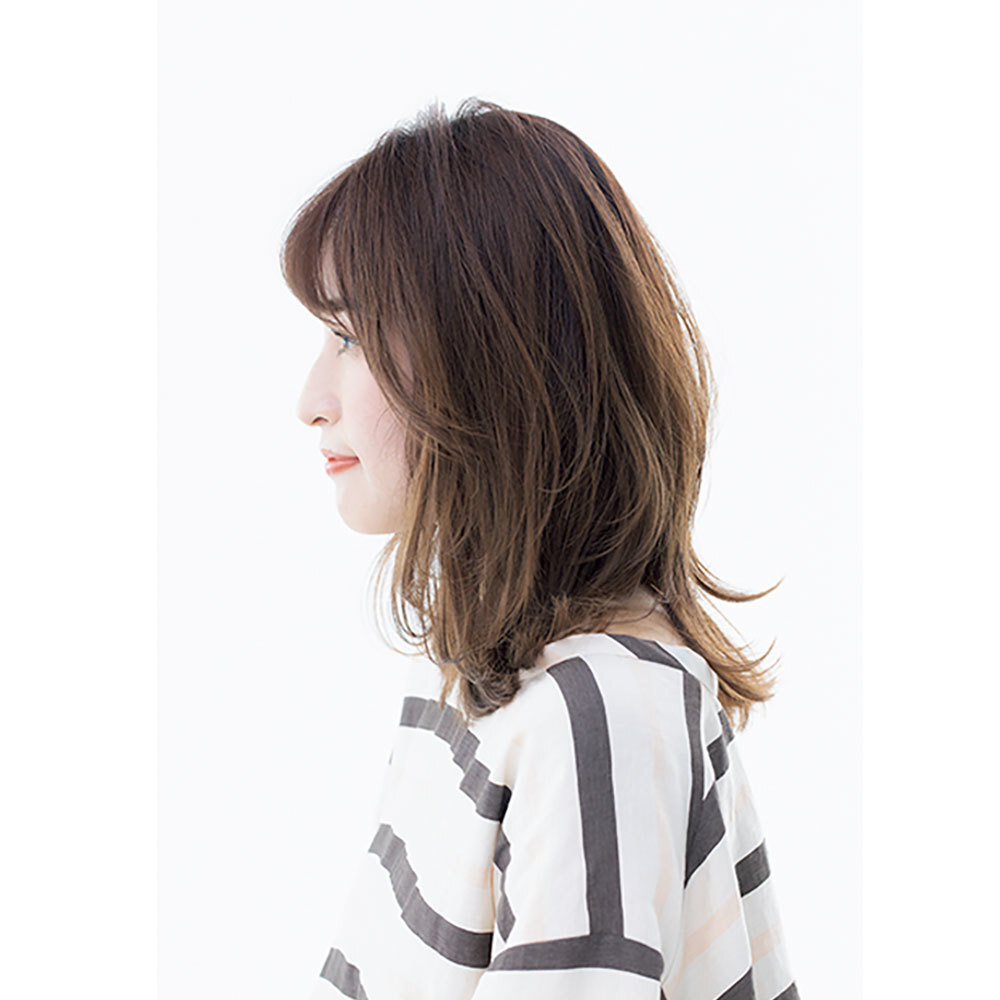 横から見た人気ランキング4位のヘアスタイル