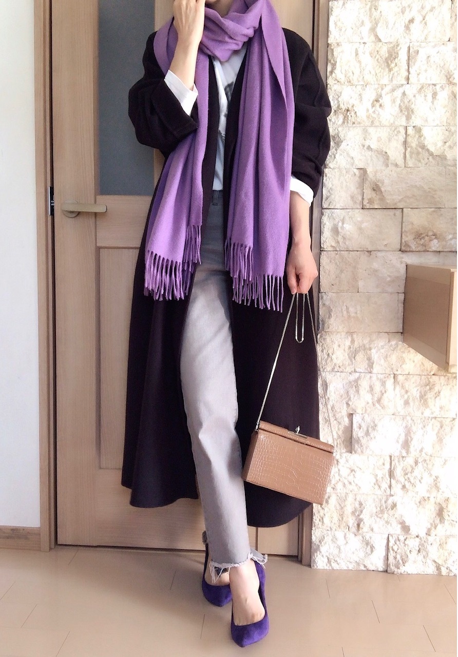 ストールで冬映え 小物が主役の11月コーデ 高見えプチプラファッション 140 ファッション誌marisol マリソル Online 40代をもっとキレイに 女っぷり上々