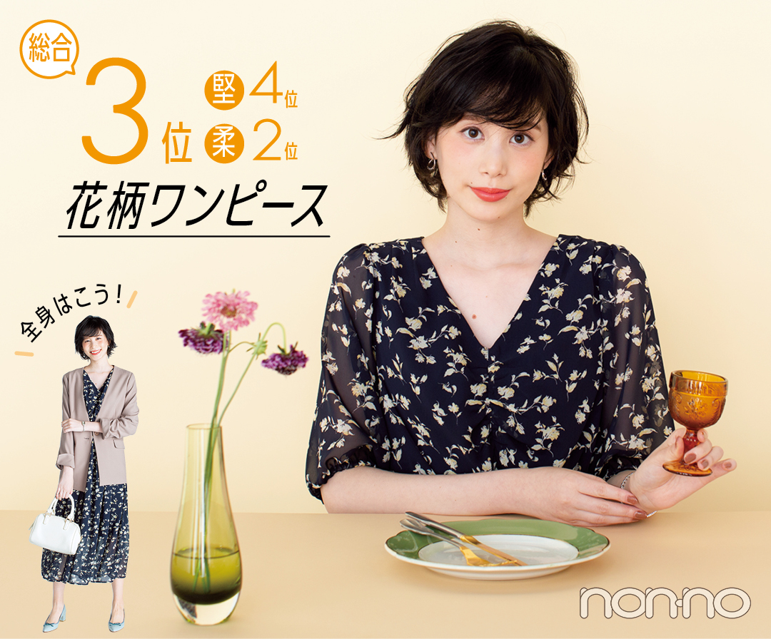 総合3位 花柄ワンピース