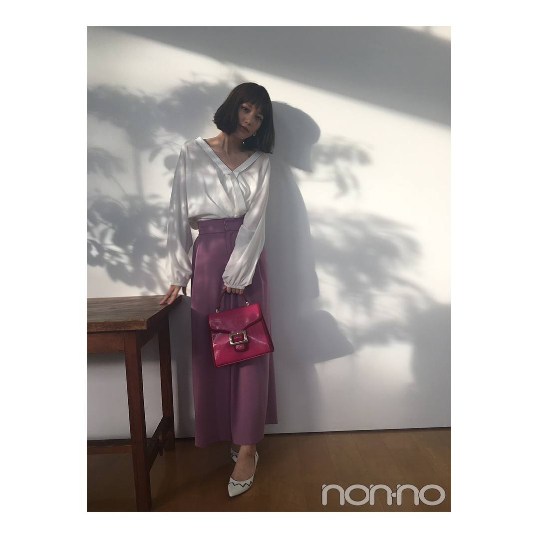 本田翼はピンクのワイドパンツで大人可愛く【毎日コーデ】_1_1
