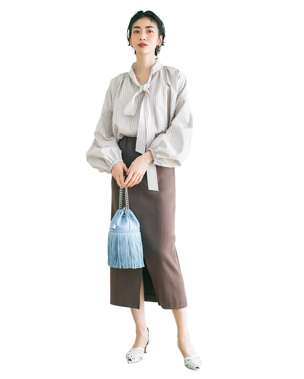 2021年春は、女らしくて上品なフェミニンコーデが気分! 40代のフェミニンコーデまとめ|アラフォーファッション_1_8