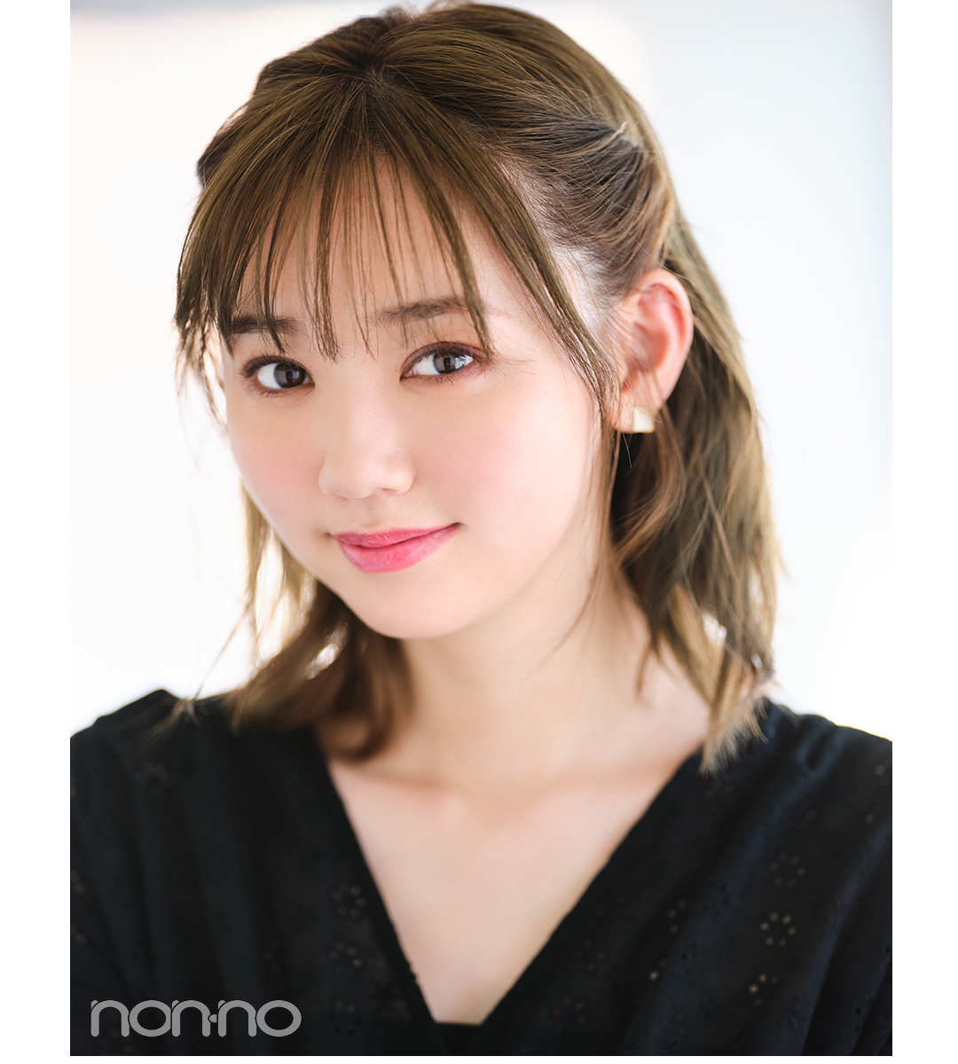 甘見えハーフアップ 江野沢愛美