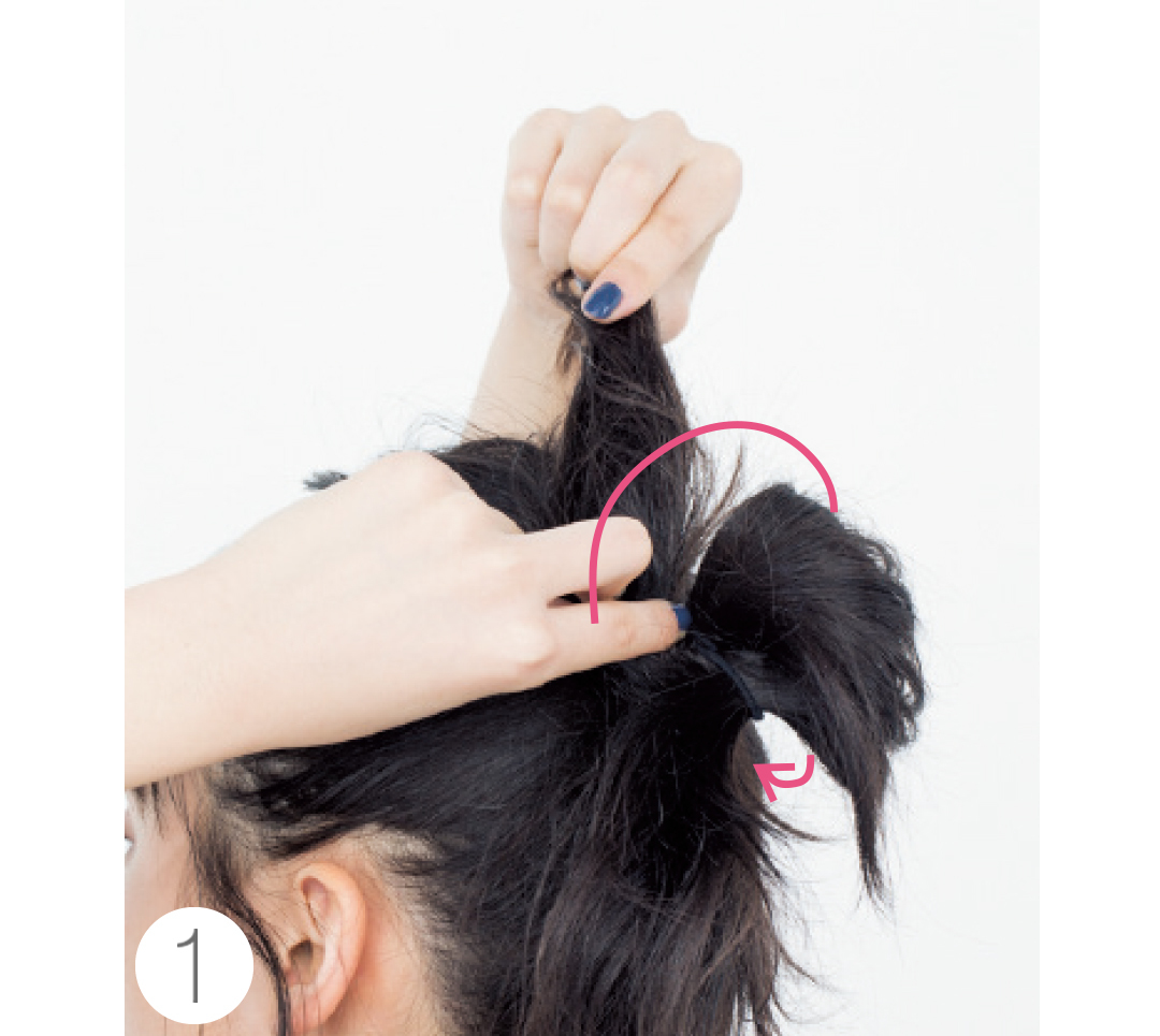 今っぽコームでヘアアレンジ まとめ髪にプラスしてキュートに Non No Web ファッション 美容 モデル情報を毎日お届け