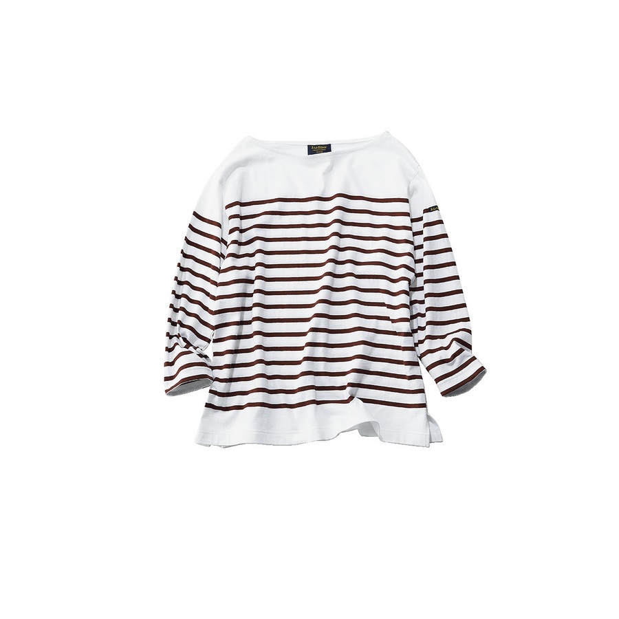 ファッション Le minor ボーダーカットソー