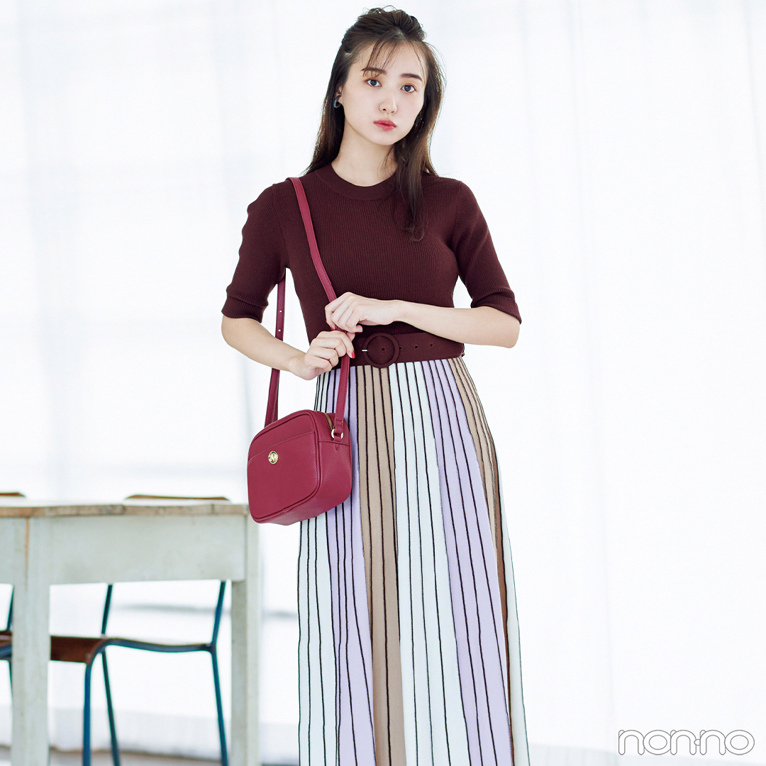 一枚でおしゃれが即キマる ドッキングワンピで秋コーデは簡単 毎日コーデ Non No Web ファッション 美容 モデル情報を毎日お届け