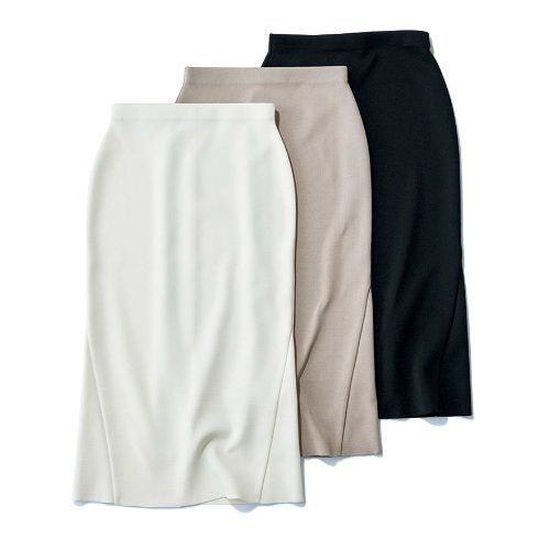 E by eclat スリット入りニットスカート ¥17,000+税