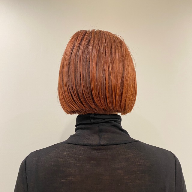 ブリーチなしのダブルカラーでこっくり秋色もツヤもキープ【40代ヘアスタイル】_1_1