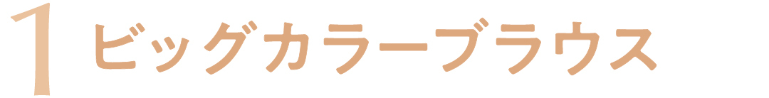 1ビッグカラー ブラウス