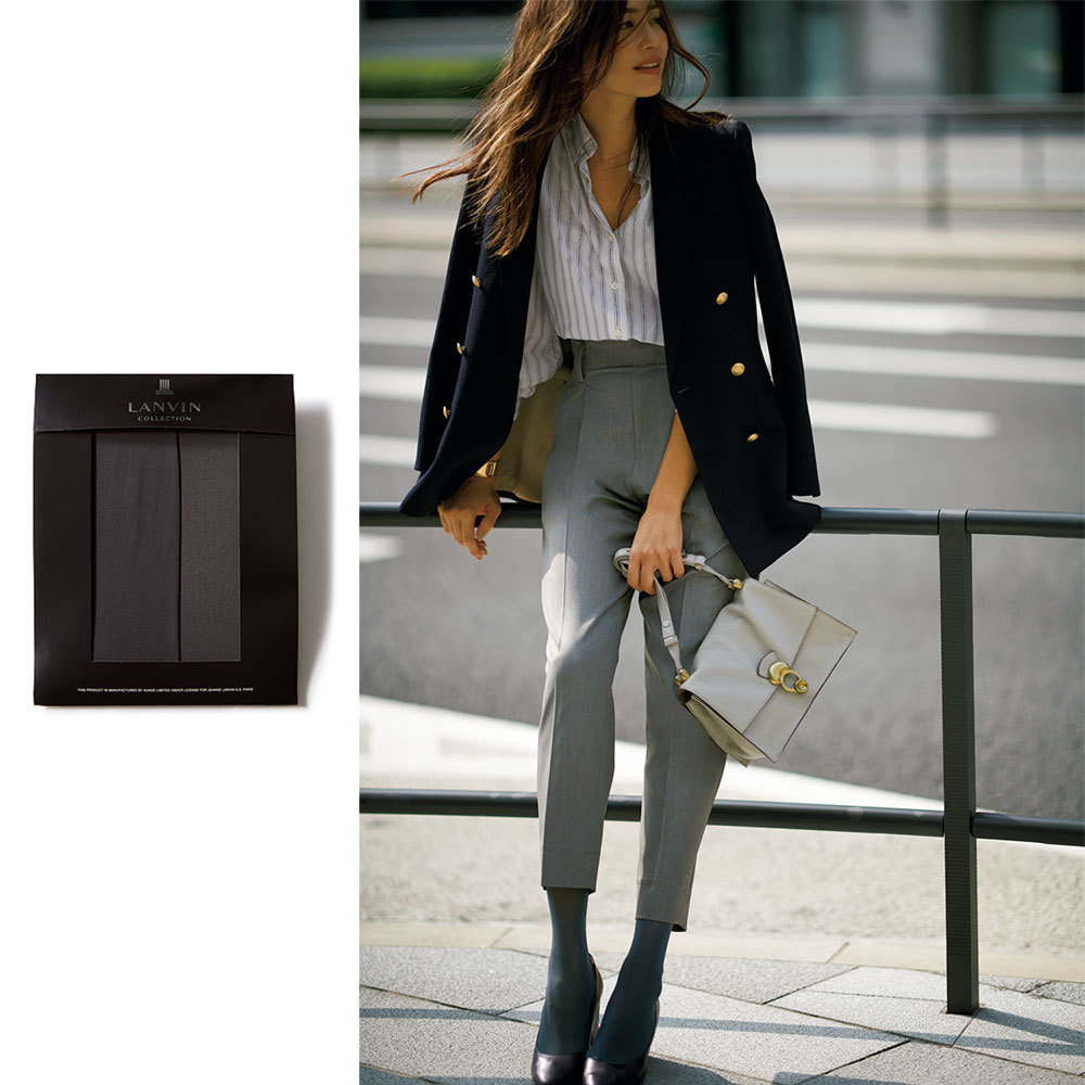 LANVIN COLLECTIONの「ルアーブル」でタイツコーデ